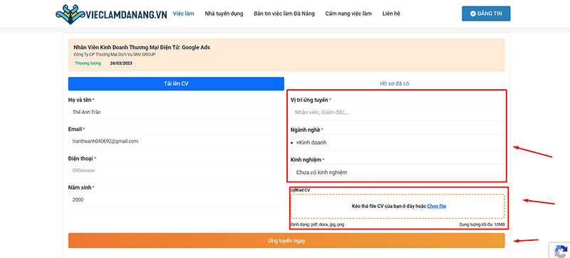 Nộp CV online