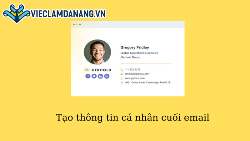 Chữ ký cuối mail